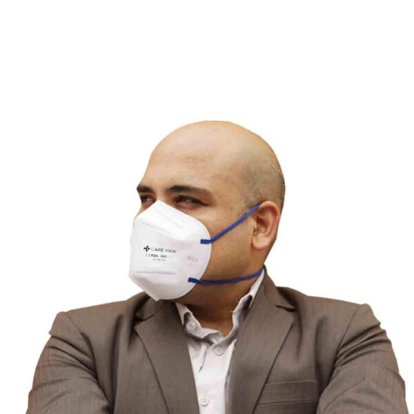 Careview N95 Unisex Non Woven Head Loop Style 6 Layered Filtration with 2 Melt Blown Layers, DRDO Approved N-95 Protective Face Mask (White, Pack of 10, Model CV1221H) - Image 2