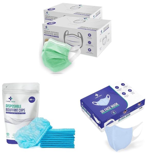 Careview N95 3 Ply Disposable Surgical Face Mask Box with FABRIC Earloop and built in Nose Pin - Image 18