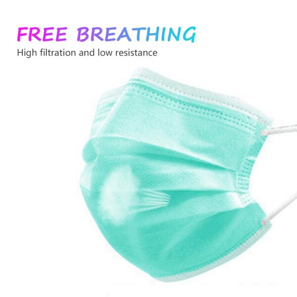 Taimu TM Non-Woven Fabric and Meltblown Fabric Disposable Breathable Anti Dust Air Pollution Protection Colorful Cute Face masks (Multicolour, Without Valve, Pack of 50) for Kids - Image 7